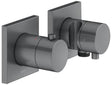 KEUCO Edition 11 Thermostatarmatur Unterputz 2-Wege schwarzchrom gebürstet