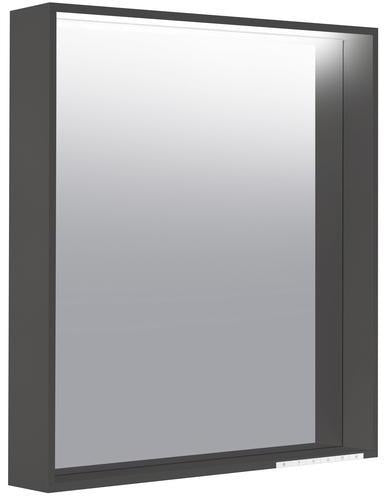 KEUCO X-Line Lichtspiegel mit Spiegelheizung 500 x 700 x 105 mm Vulkanit – LED-Badspiegel