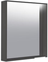 KEUCO X-Line Lichtspiegel mit Spiegelheizung 500 x 700 x 105 mm Vulkanit – LED-Badspiegel