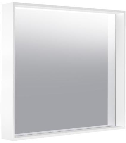 KEUCO X-Line Kristallspiegel 460x850 mm anthrazit – Rahmenloser Wandspiegel ohne Beleuchtung