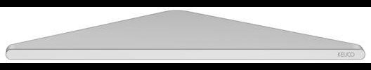 KEUCO Eckduschablage Edition 400 11557, Aluminium silber-eloxiert