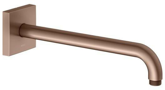 KEUCO Brausearm Edition 300, Wandanschluss, 300 mm, verchromt – Eckige Form, Metall