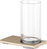 KEUCO Edition 400 Glashalter mit Echtkristall-Glas, verchromt – Wandmontage, softcube Design