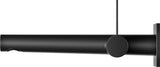 KEUCO IXMO Pure Einhebel-Waschtischmischer Unterputz, eckig, Ausladung 165 mm, schwarz matt