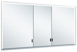 KEUCO Royal Lumos Spiegelschrank 1400 mm Wandeinbau silber-eloxiert mit Ablagefach