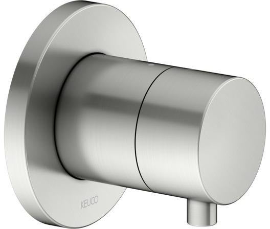 KEUCO IXMO Comfort Absperrventil Unterputz DN15 rund Messing gebürstet 59541