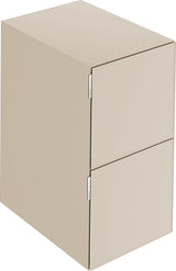 KEUCO Edition 11 Art Sideboard 400 mm mit 2 Auszügen und Beleuchtung – Weiß / Glas Weiß