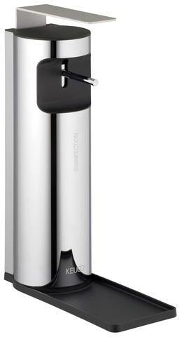 KEUCO Desinfektionsmittelspender Plan Wandmodell verchromt/schwarz ohne Fenster 750 ml