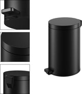 KEUCO Abfallbehälter Universalartikel 04988 Chrom-finish – 5 Liter, Edelstahl, Standmodell