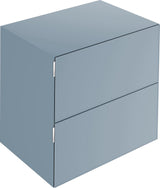 KEUCO Edition 11 Art Sideboard 400 mm mit 2 Auszügen und Beleuchtung – Weiß / Glas Weiß