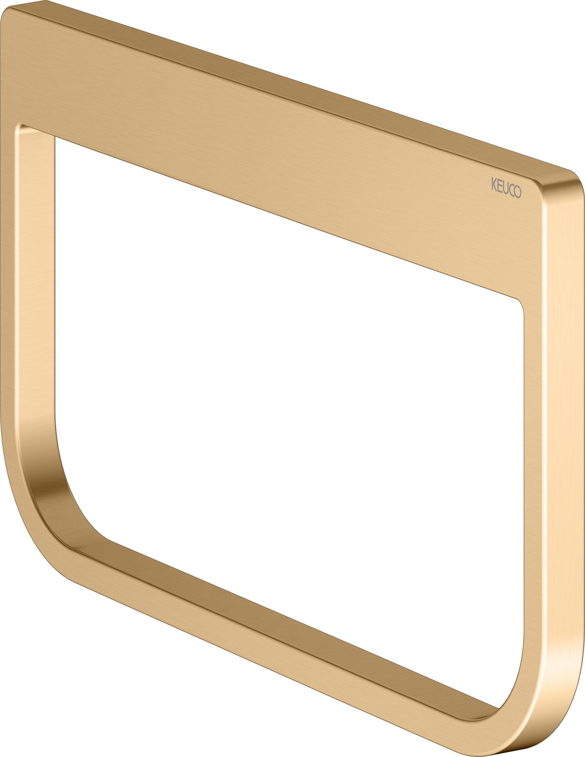KEUCO Collection Moll Handtuchring 12721, verchromt, softcube-Design, Wandmontage