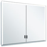 KEUCO Royal Lumos Spiegelschrank 900 mm silber-eloxiert mit Ablagefach – Wandvorbau