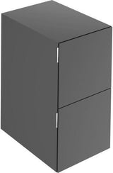 KEUCO Edition 11 Art Sideboard 400 mm mit 2 Auszügen und Beleuchtung – Weiß / Glas Weiß