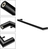 KEUCO REVA Badetuchhalter 600 mm schwarz matt mit integriertem Haken – Wandmontage