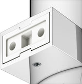 KEUCO Collection Moll Toilettenbürstengarnitur Wand verchromt/weiß – Wandmontage mit Deckel
