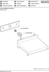 KEUCO Schwallbrause meTime_spa 59982 – Wandanschluss, verchromt, Messing, 169 mm Ausladung