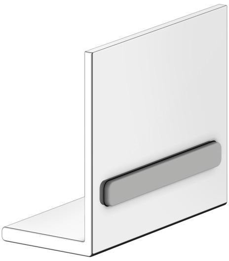 KEUCO SOMARIS Armaturengriff 50 x 42 x 23 mm verchromt – Hochwertiger Griff für Bad & Spiegel