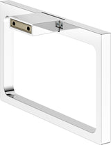 KEUCO Handtuchring Edition 11 11121, verchromt – Eckiges Design, starr, Wandmontage
