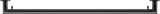 KEUCO REVA Badetuchhalter 600 mm schwarz matt mit integriertem Haken – Wandmontage