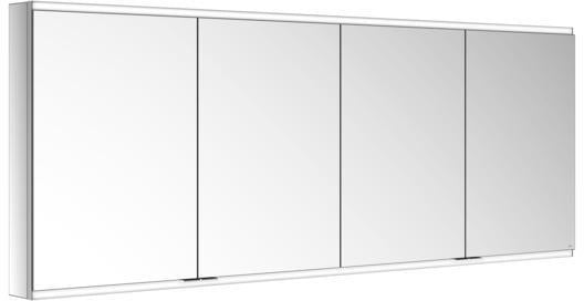 KEUCO Royal Modular 2.0 Spiegelschrank 1900 mm, LED Ober- und Unterbeleuchtung, silber-eloxiert, 4 Türen