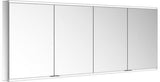 KEUCO Royal Modular 2.0 Spiegelschrank 1900 mm, LED Ober- und Unterbeleuchtung, silber-eloxiert, 4 Türen