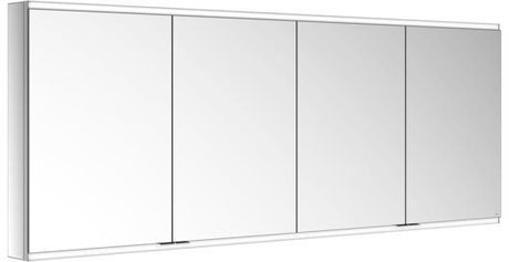 KEUCO Royal Modular 2.0 Spiegelschrank 1900 mm, LED Ober- und Unterbeleuchtung, silber-eloxiert, 4 Türen