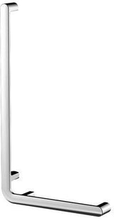 KEUCO Winkelgriff Elegance 31606, verchromt, rechte Ausführung, 401/701 mm – Haltegriff für Wandmontage, 115 kg belastbar