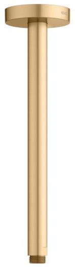KEUCO Brausearm Elegance 51688, Deckenanschluss, 100 mm, verchromt – Rundes Design für die Deckenmontage