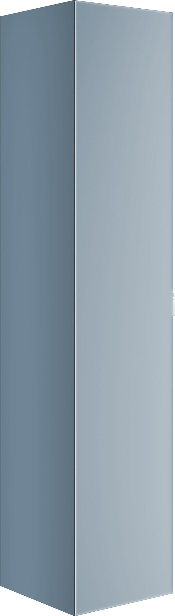 KEUCO Edition 11 Art Hochschrank mit Steckdose, 1-türig, links, 400 x 1800 x 360 mm, blue satin/Glas blue satin