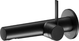 KEUCO IXMO Einhebel-Waschtischmischer Unterputz, rund, Ausladung 165 mm, schwarz matt