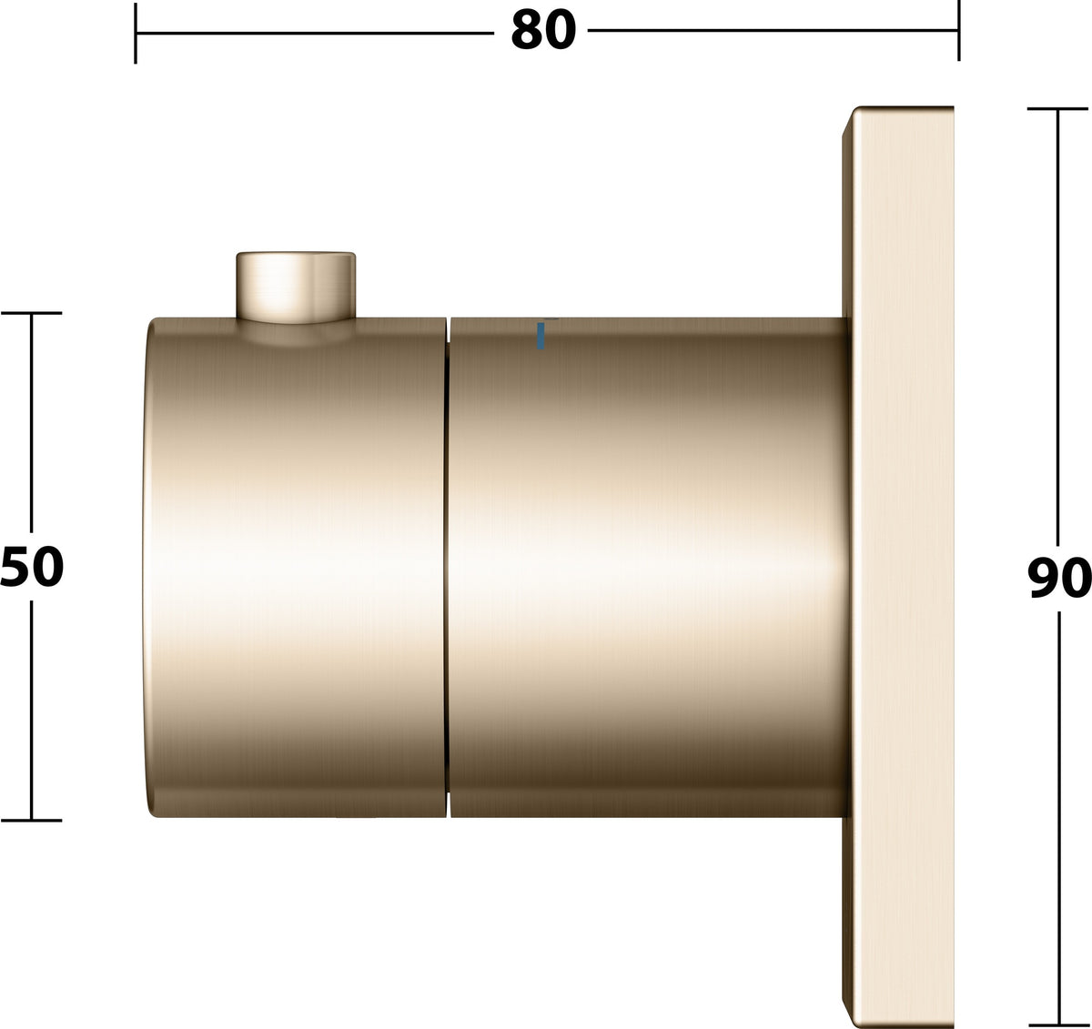 KEUCO IXMO Thermostatarmatur Unterputz rund verchromt – mit Sicherheitssperre bei 38 °C