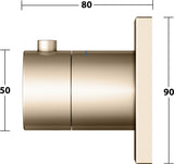 KEUCO IXMO Thermostatarmatur Unterputz rund verchromt – mit Sicherheitssperre bei 38 °C