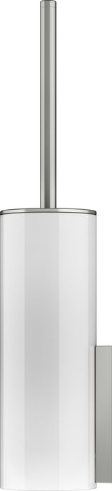 KEUCO Edition 400 Toilettenbürstengarnitur mit Echtkristalleinsatz, Nickel gebürstet