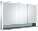 KEUCO Royal Lumos Spiegelschrank 1200 mm mit Spiegelheizung, silber-eloxiert, Ablagefach