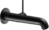 KEUCO IXMO Einhebel-Waschtischmischer Unterputz, rund, Ausladung 165 mm, schwarz matt