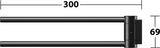 KEUCO Handtuchhalter Plan 14919, verchromt, 300 mm, 2-armig, schwenkbar