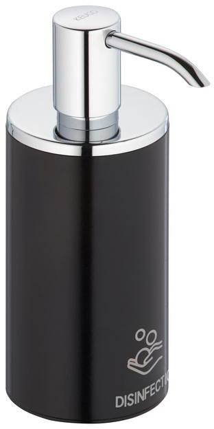 Keuco Desinfektionsmittelspender PLAN Tischmodell verchromt/schwarz – 250 ml, 1 ml/Hub