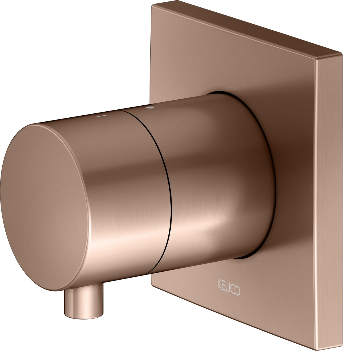KEUCO IXMO Comfort 2-Wege Umstellventil Unterputz DN15 – Messing gebürstet, rund