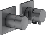 KEUCO Edition 11 Thermostatarmatur Unterputz 2-Wege schwarzchrom gebürstet