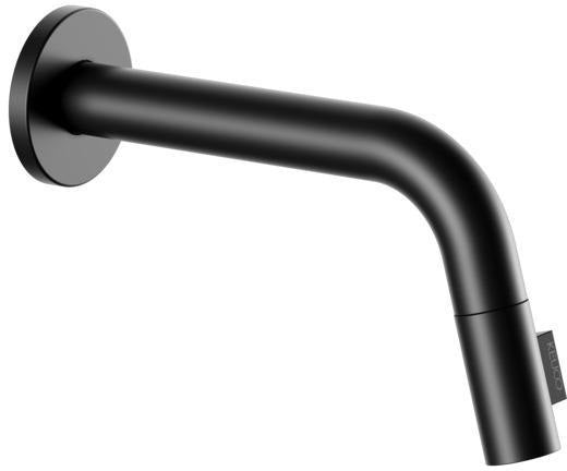 KEUCO IXMO Wandauslaufventil Unterputz rund 185 mm Ausladung, Soft schwarz matt