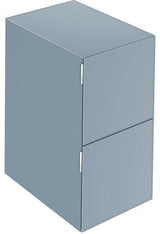 KEUCO Edition 11 Art Sideboard 400 mm mit 2 Auszügen und Beleuchtung – Weiß / Glas Weiß