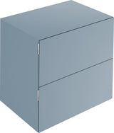 KEUCO Edition 11 Art Sideboard 400 mm mit 2 Auszügen und Beleuchtung – Weiß / Glas Weiß