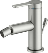 KEUCO IXMO Pure Einhebel-Bidetmischer mit Zugstangen-Ablaufgarnitur, verchromt, runde Rosette