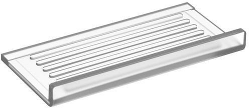 KEUCO Universalablage Plan 14958 – Kristallglas, 210 x 115 mm, mit Ablaufschlitzen