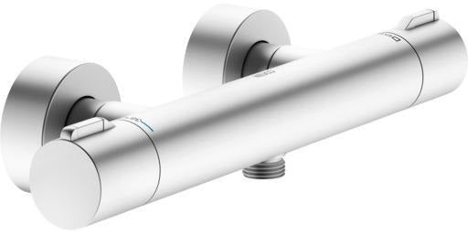 KEUCO Plan blue Thermostat-Brausemischer Aufputz Aluminium-finish 53926
