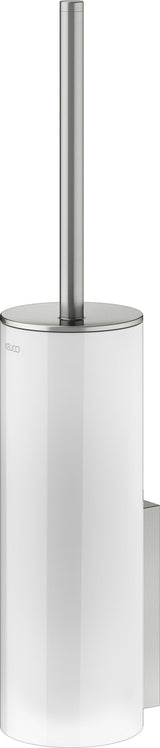 KEUCO Edition 400 Toilettenbürstengarnitur mit Echtkristalleinsatz, Nickel gebürstet