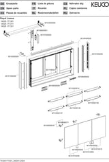 KEUCO Royal Lumos Spiegelschrank 1200 mm mit Spiegelheizung, silber-eloxiert, Ablagefach