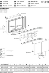 KEUCO Royal Modular 2.0 Spiegelschrank beleuchtet 600 mm mit Steckdose und USB