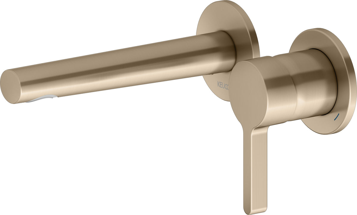 KEUCO Edition 400 Einhebel-Waschtischmischer Unterputz, Ausladung 197 mm, Bronze gebürstet