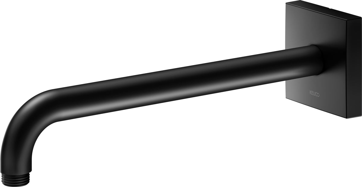 KEUCO Brausearm Edition 300, Wandanschluss, 300 mm, verchromt – Eckige Form, Metall